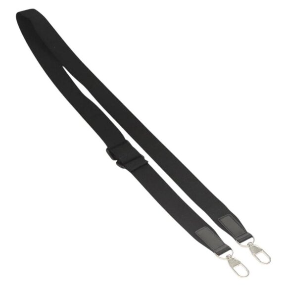 LOUIS VUITTON Adjustable Shoulder Strap Canvas 40.9""-62.2"" Black Auth 122417 - Picture 2 of 5